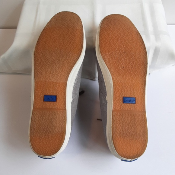 Keds Metallic Silver Sneakers Sz 8.5 - Picture 11 of 12